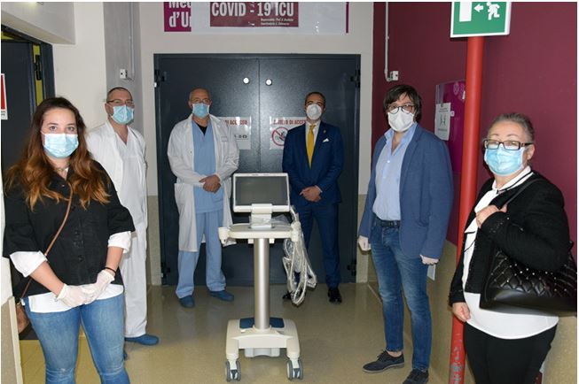 Siena, Contrada dell’Aquila: Oggi 14/05 Donato ecografo all’Ospedale Santa Maria alle&nbsp;Scotte