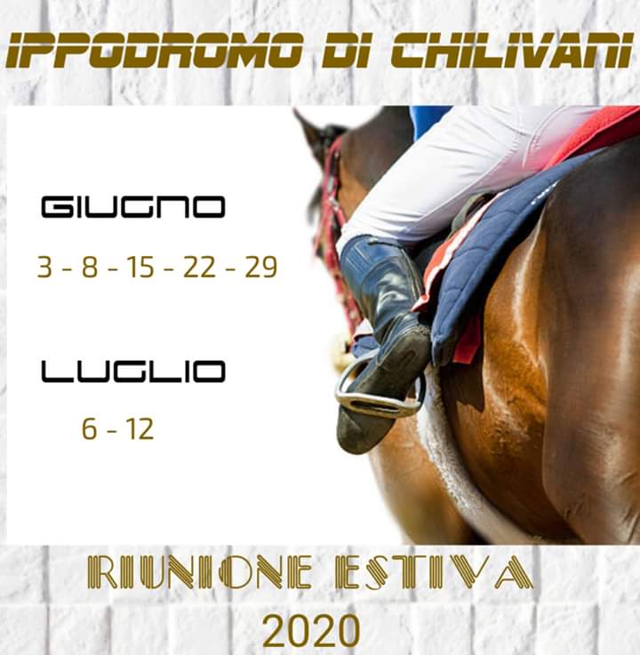 Ippica, Sardegna, Chilivani: Uscito il calendario delle corse di Giugno e&nbsp;Luglio