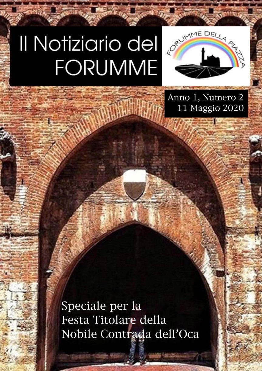 Palio di Siena, Forumme della Piazza: Notiziario del Forumme, seconda uscita di oggi&nbsp;11/05