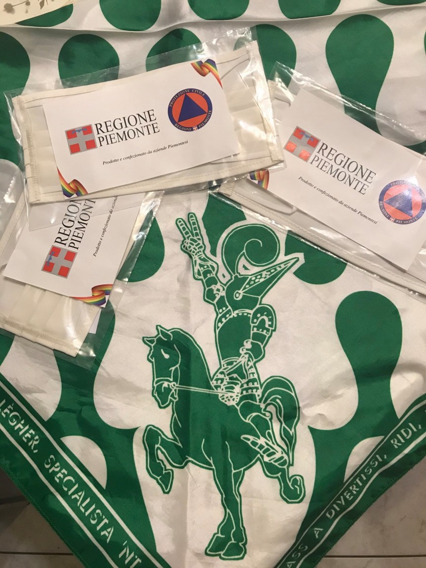 Palio di Asti, Comitato Palio Rione San martino-SanRocco: ieri 09/05 consegnate le mascherine della Regione&nbsp;Piemonte