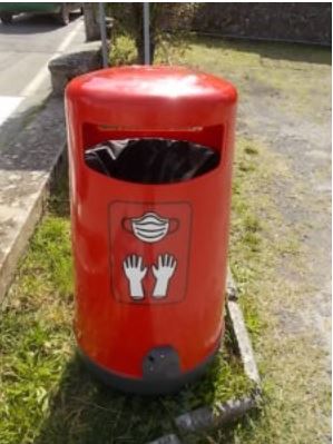 Provincia di Siena: Gaiole installa appositi cestini per guanti e&nbsp;mascherine