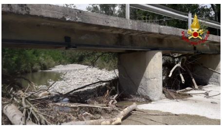 Provincia di Siena: Vigili del fuoco, verifiche sulla stabilità del ponte sul torrente&nbsp;Senna