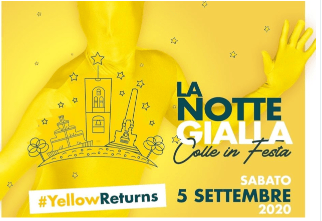 Provincia di Siena, Il coronavirus non ferma l’allegria: Confermata a Colle Val d’Elsa La Notte&nbsp;Gialla