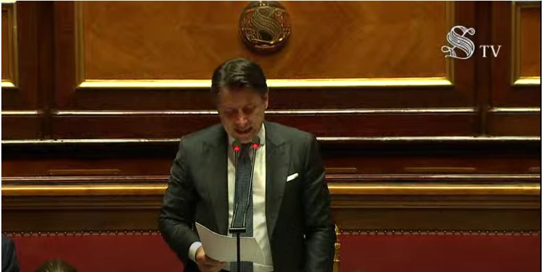 Italia: Il testo dell’intervento di Guseppe Conte al&nbsp;Senato