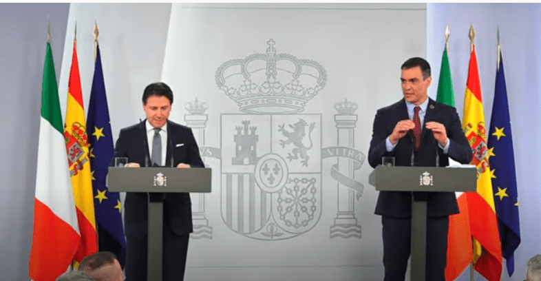 Italia: Il Presidente Conte a&nbsp;Madrid