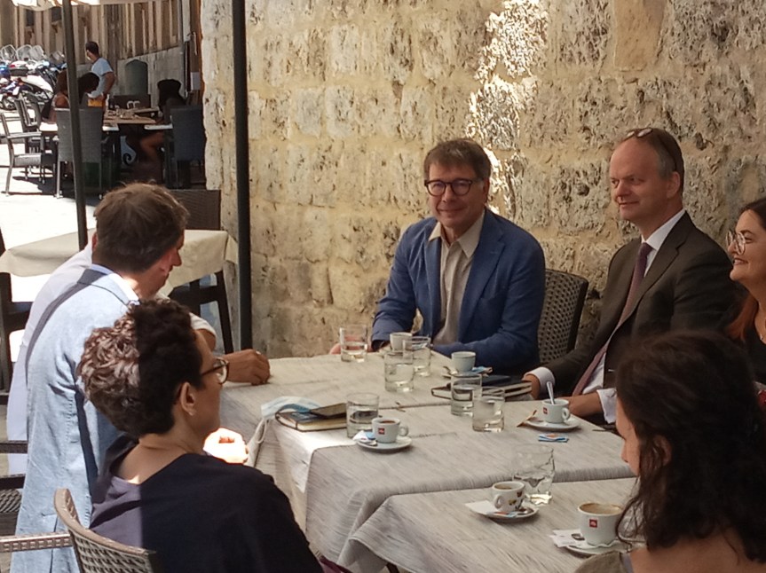 Siena: Il Sindaco De Mossi insieme ad Eike Schmidt direttore degli&nbsp;Uffizzii