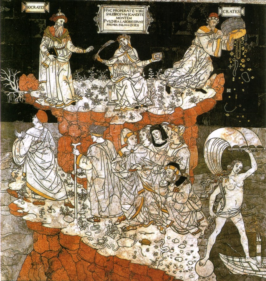 Siena, Le meraviglie del Pavimento del Duomo: L’allegoria del Monte della&nbsp;Sapienza