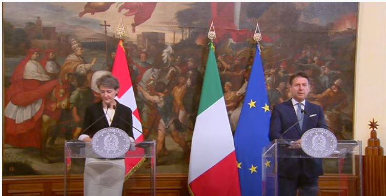 Italia: Conte incontra la Presidente della Confederazione&nbsp;svizzera