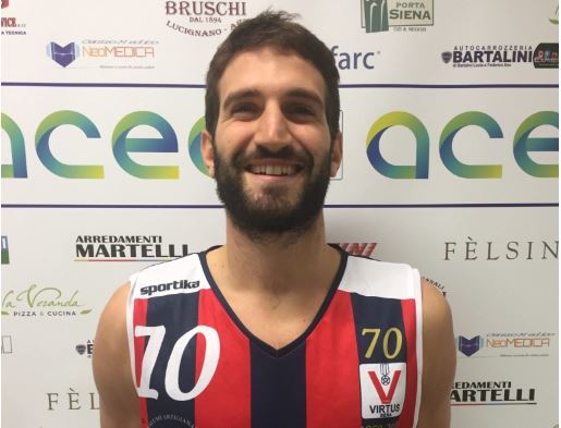 Siena: Virtus, il capitano Gianmarco Olleia guiderà la squadra anche nella prossima&nbsp;stagione