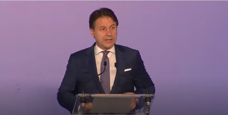 Italia: Conte alla presentazione del Libro Blu 2019 dell’Agenzia delle Dogane e dei&nbsp;Monopoli