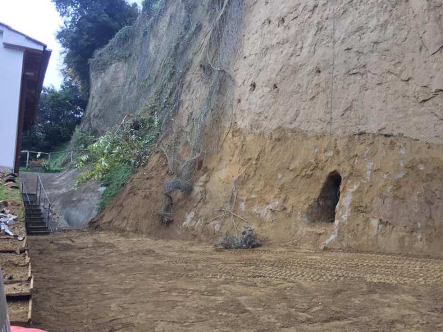 Siena, frana Fontebranda: Oggi 14/11 terminate le operazioni di livellamento del&nbsp;terreno