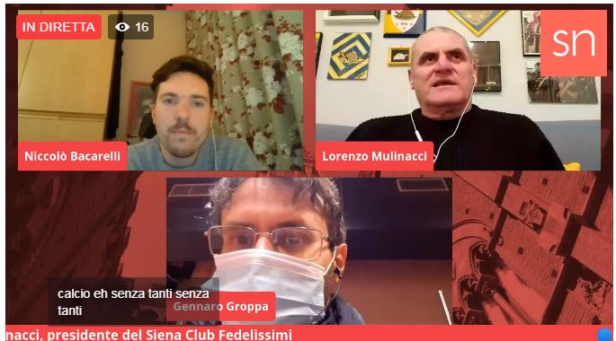 Siena, Siena News: Oggi 23/11 Bacarelli, Groppa e Mulinacci sui 50 anni del Siena Club&nbsp;Fedelissimi