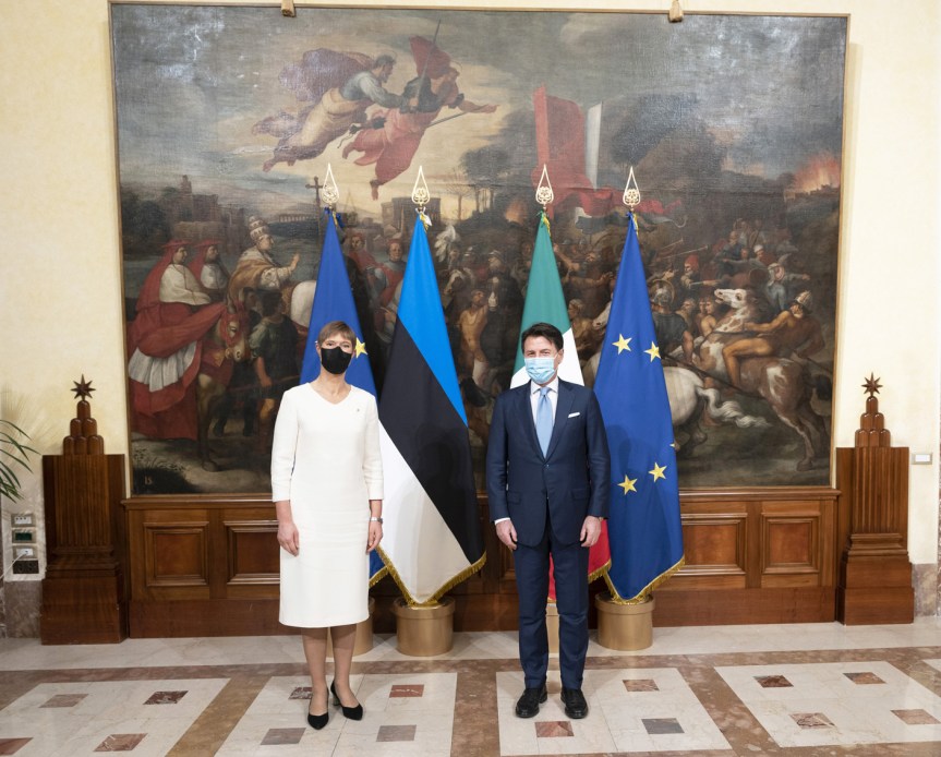 Italia: Conte incontra la Presidente della Repubblica&nbsp;d’Estonia