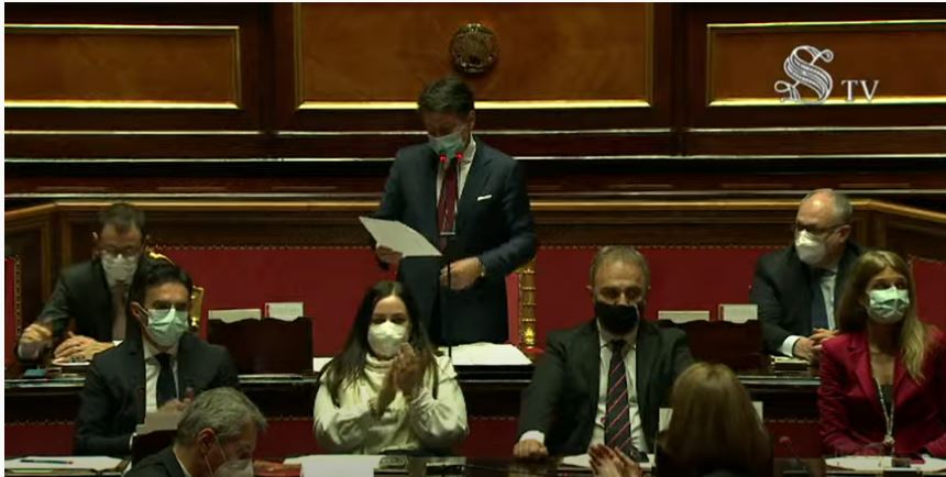 Italia: Consiglio europeo, Comunicazioni del Presidente Conte al&nbsp;Senato