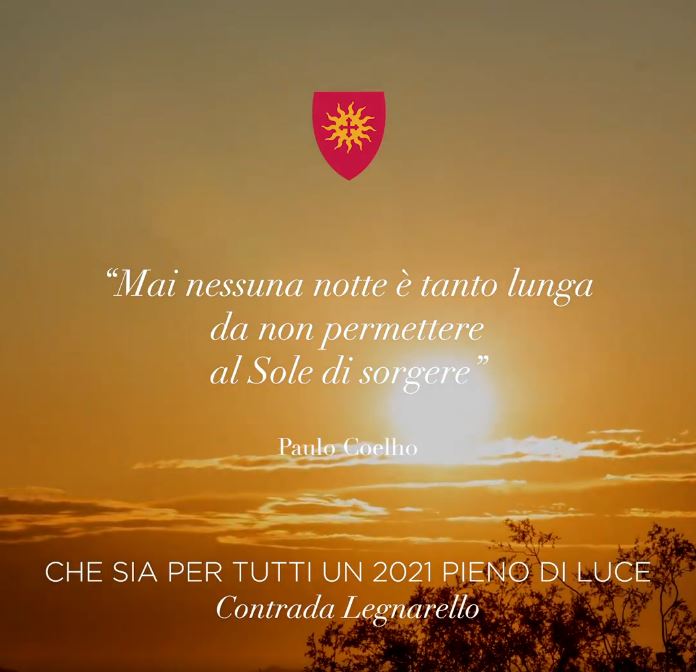 Palio di Legnano, Contrada Legnarello: Gli auguri di Buon Anno della&nbsp;Contrada