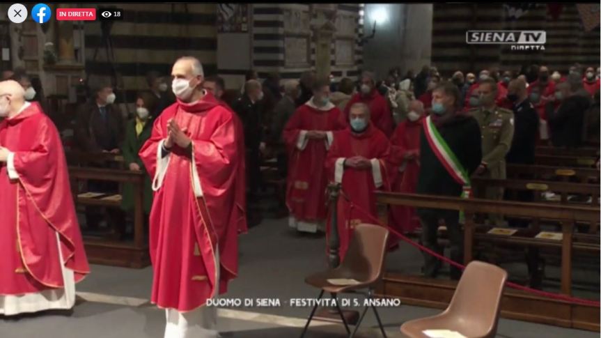 Siena: Oggi 01/12 Diretta Live Streaming Messa di Sant’Ansano Radio&nbsp;Siena