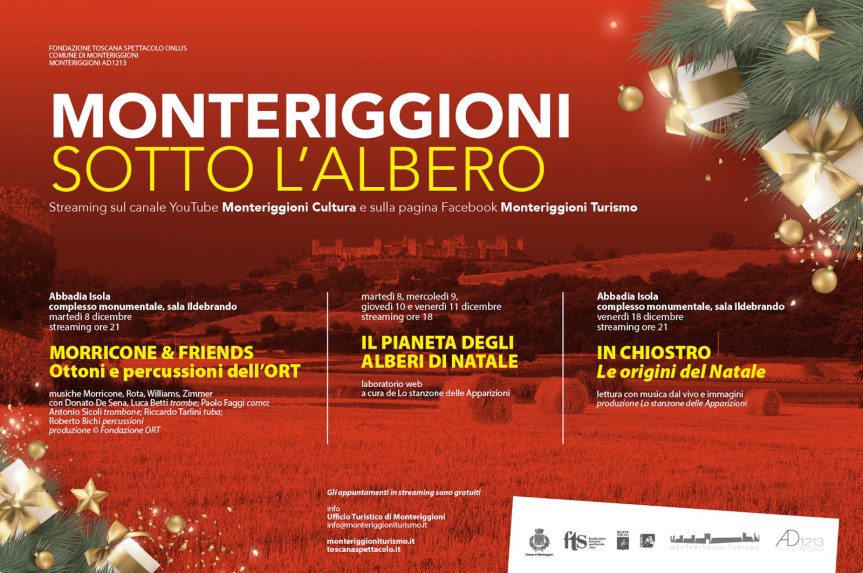 Provincia di Siena, Monteriggioni: Eventi on line per aspettare il&nbsp;Natale