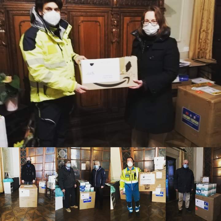 Siena: Consegnate le mascherine donate da&nbsp;Nantong