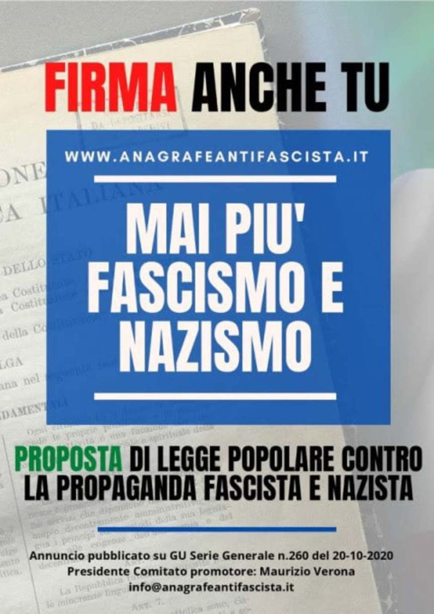 Siena: Proposta di legge popolare contro la propaganda nazifascista, prosegue raccolta firme alla&nbsp;Cgil