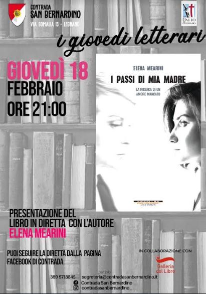 Palio di Legnano, Contrada San Bernardino: Comunicato Stampa su “I Giovedì Letterari” del&nbsp;18/02