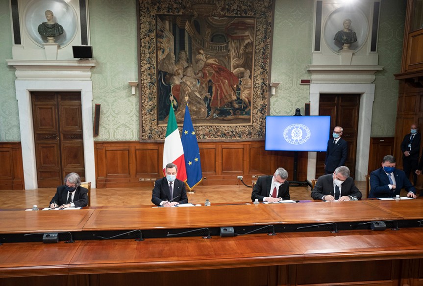 Italia: Firma del ‘Patto per l’innovazione del lavoro pubblico e la coesione&nbsp;sociale’