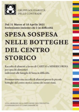 Siena: “Spesa Sospesa” nelle botteghe del centro&nbsp;cittadino