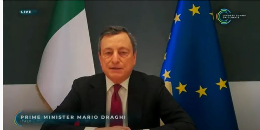 Italia: Il Presidente Draghi interviene al Leaders Summit on&nbsp;Climate
