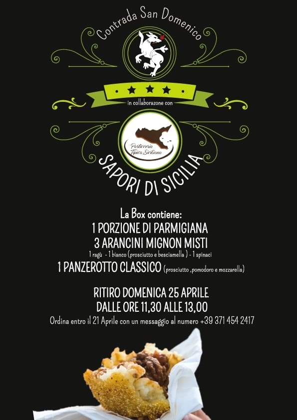 Palio di Legnano, Contrada San Domenico: 25/04 Box “Sapori di&nbsp;Sicilia”