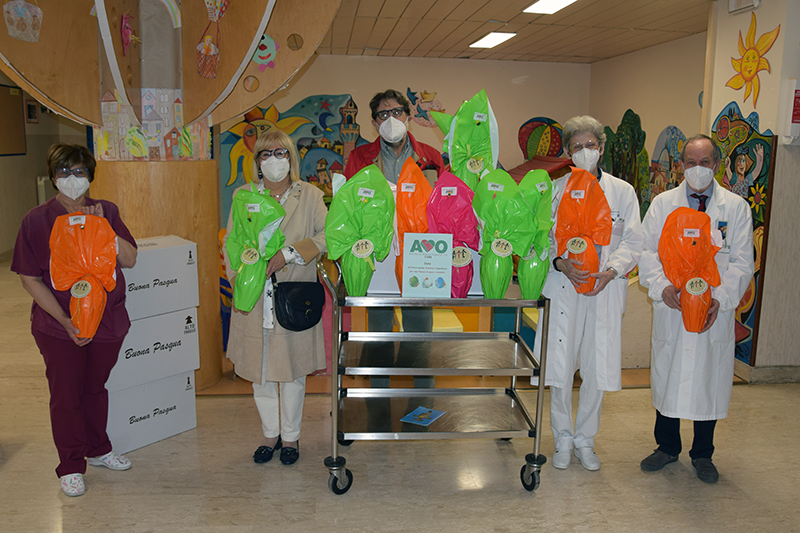 Siena: L’AVO dona le uova pasquali ai piccoli pazienti del Dipartimento della Donna e dei Bambini, ringraziamento da parte dell’Aou&nbsp;Senese