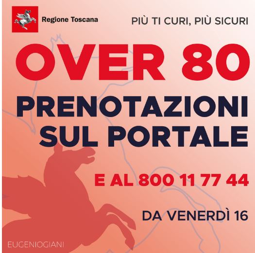 Toscana: Vaccino anti Covid, riaprono le pre-adesioni per le persone a elevata&nbsp;fragilità