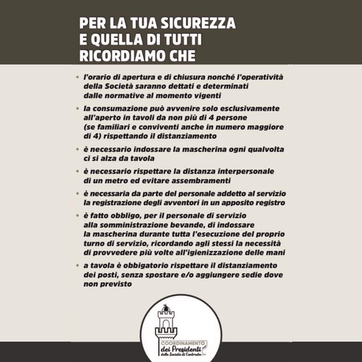 Siena: Oggi 06/05 Riaprono le Società di&nbsp;Contrada