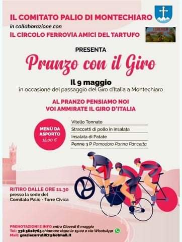 Palio di Asti, Comitato Palio Montechiaro: 09/05 Pranzo con il&nbsp;giro