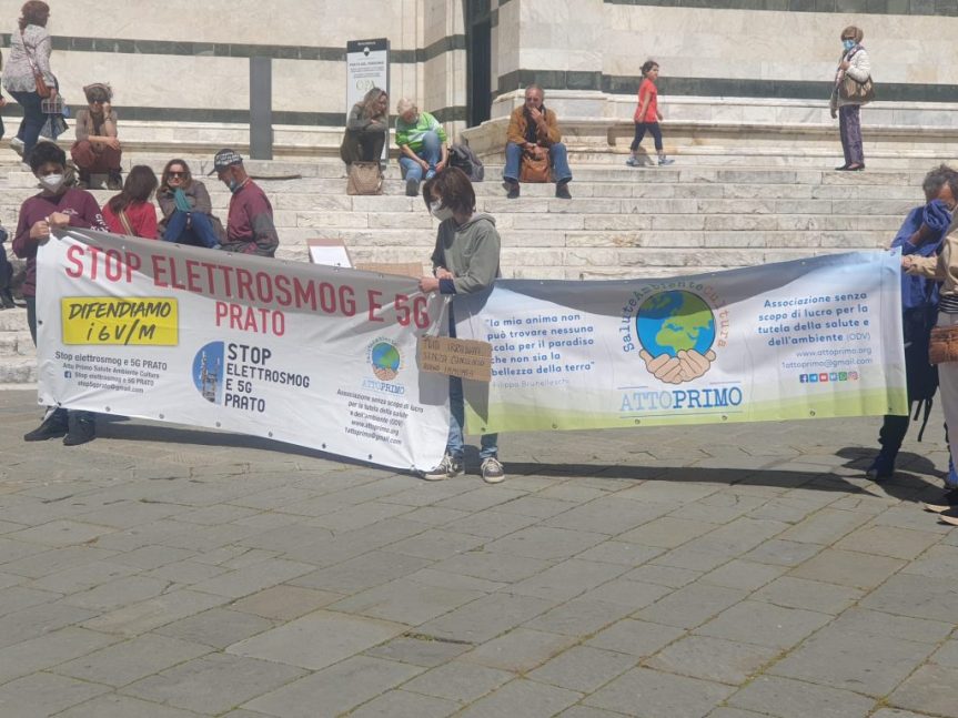 Siena: Le associazioni ambientaliste e i comitati del territorio senese in piazza contro il&nbsp;5G