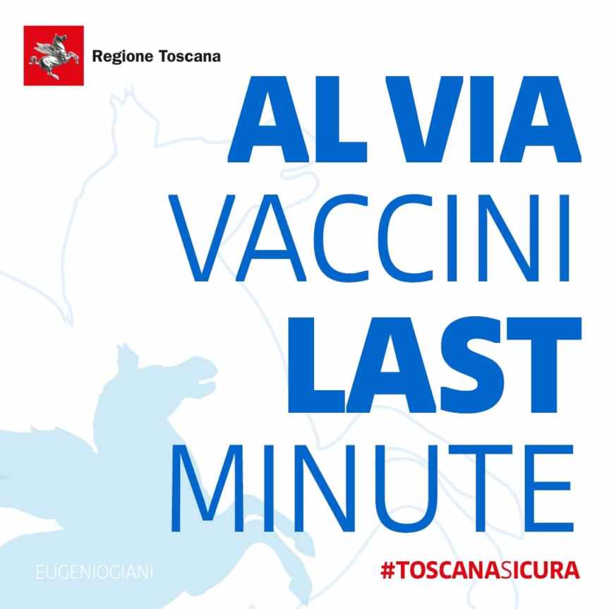 Toscana: Parte la prenotazioone per i vaccini “Last&nbsp;Minute”