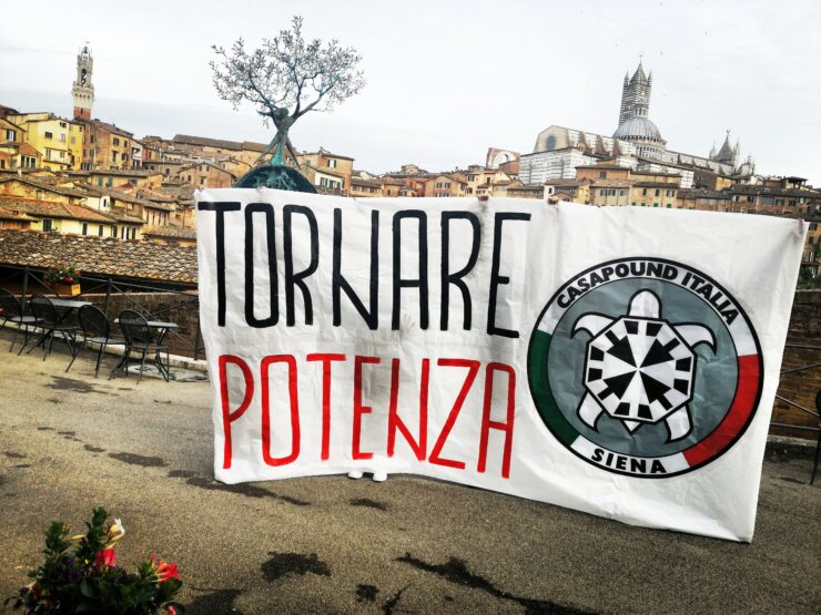 Siena, CasaPound: “Tornare potenza e rifiutare il&nbsp;fatalismo”