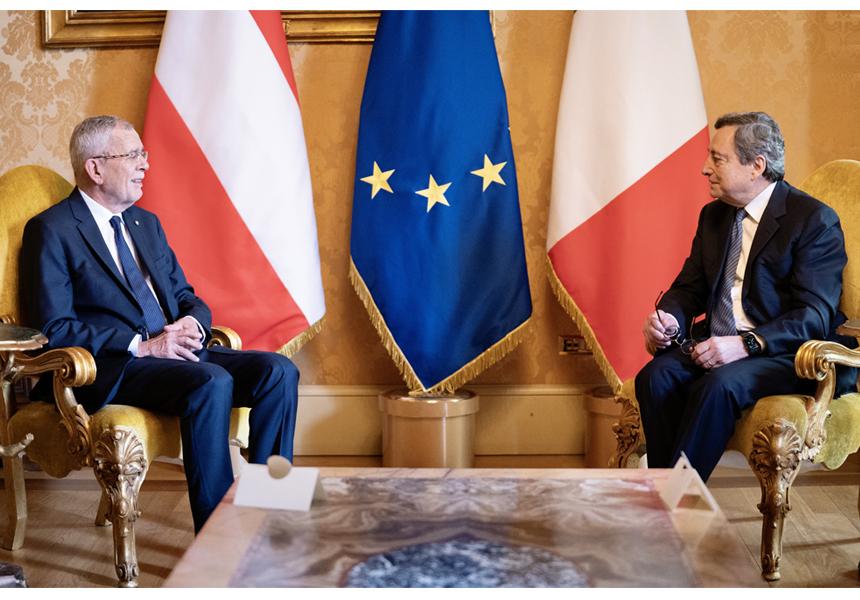 Italia: Draghi incontra il Presidente Federale della Repubblica&nbsp;d’Austria