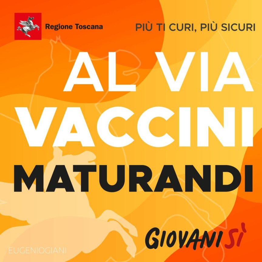 Toscana: Da sabato 05/06 al via i vaccini per i&nbsp;maturandi