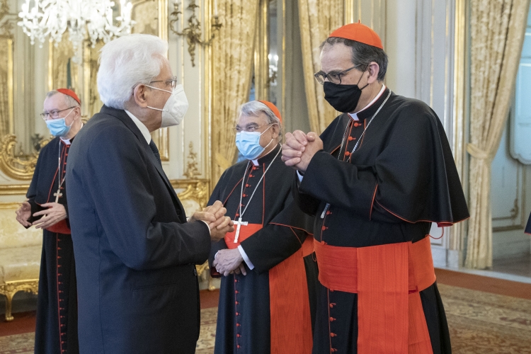 Siena: Il Cardinale Augusto Paolo Lojudice incontra&nbsp;Mattarella