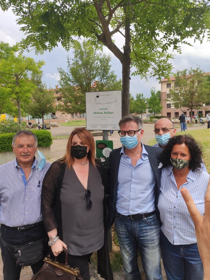 Siena: Il pensiero del Sindaco De Mossi sull’intitolazione del giardino a Taverne d’Arbia a Oriana&nbsp;Fallaci