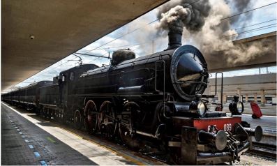 TRoscana: Il fischio della locomotiva fa partire il treno di Dante sulla tratta&nbsp;Firenze-Ravenna