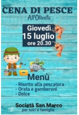 Sienam Contrada della Chiocciola: 15/07 Cena di&nbsp;pesce