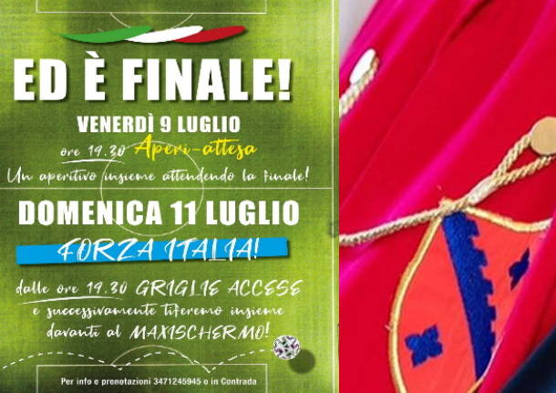 Palio di Legnano: Alla contrada La Flora, griglie accese e poi tutti insieme a fare il tifo per gli&nbsp;azzurri