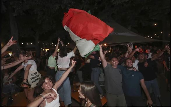 Siena: Nella notte Fortezza si è tinta di azzurro Quanta felicità per il trionfo della&nbsp;Nazionale