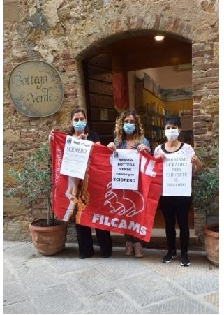 Provincia di Siena: Oggi 17/07 primo sciopero lavoratrici Bottega Verde di&nbsp;Pienza