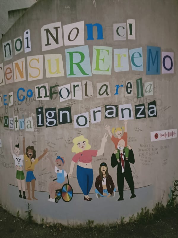 Provincia di Siena, Quercegrossa, murales gender commissionato agli studenti. Rosso (FdI): “Borgogni si deve&nbsp;dimettere”