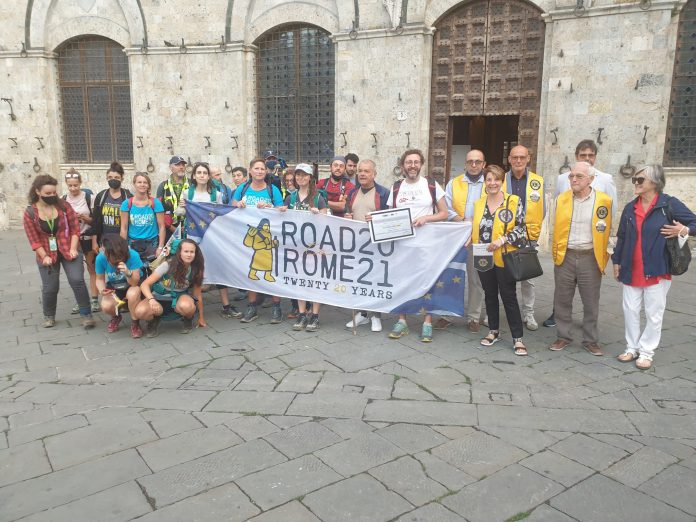 Siena: L’assessore Alberti Tirelli ha accolto i pellegrini della “Road to&nbsp;Rome”