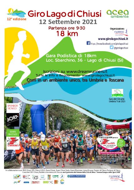 Provincia di Siena: Domenica 12 settembre si torna a correre il Giro del Lago di&nbsp;Chiusi