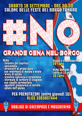 Palio di Asti, Comitato Palio Tanaro-Trincere-Torrazzo: Sabato 18 settembre la cena “#NO”. Riprendono gli allenamenti del Gruppo&nbsp;Sbandieratori