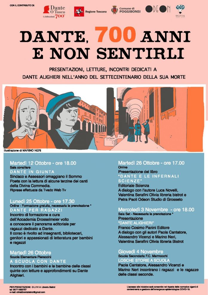 Provincia di Siena, “Dante, 700 anni e non sentirli”: A Poggibonsi Dante incontra gli&nbsp;studenti