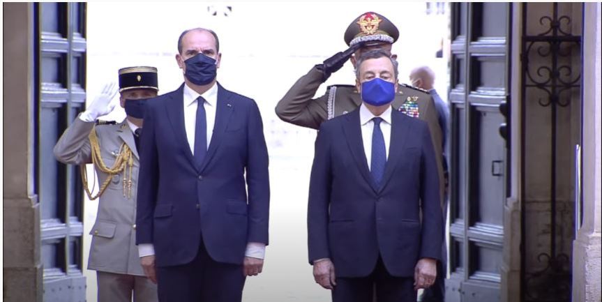 Italia: Il Presidente Draghi incontra il Primo Ministro della Repubblica&nbsp;Francese